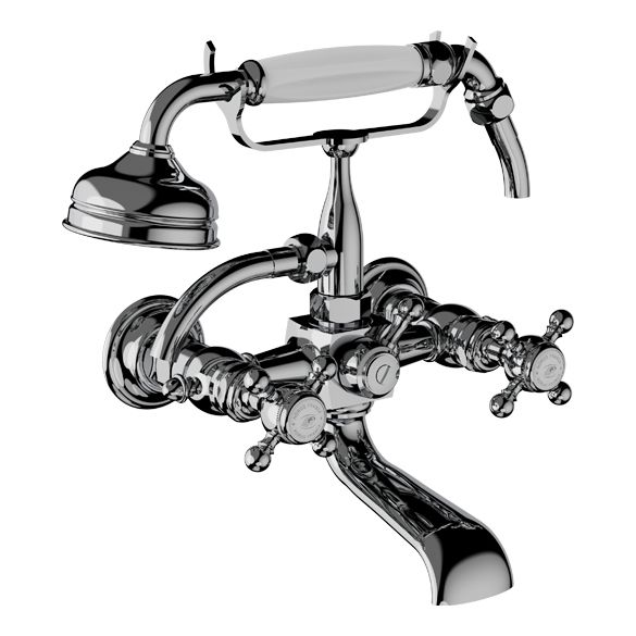 Horus Éloise Classic Collection - Complete Wall Bath / Shower Mixer - Polished Nickel 02.414-NB