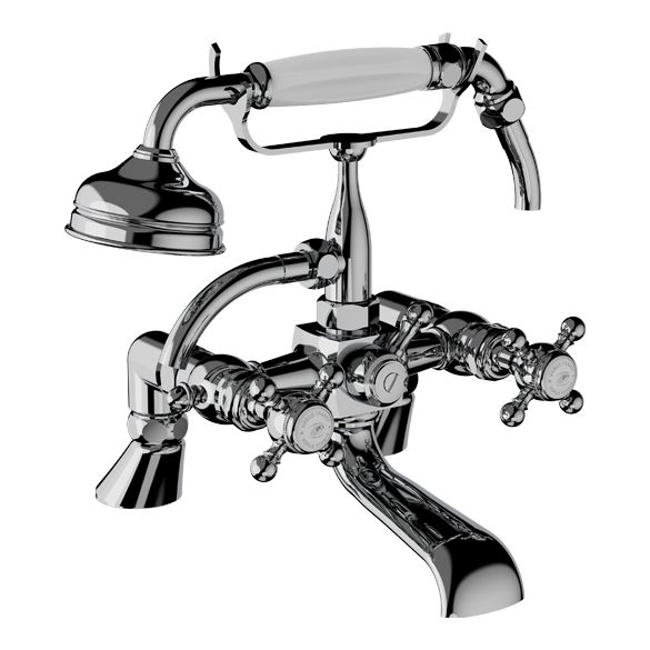 Horus Éloise Classic Collection - Complete Deck Bath / Shower Mixer - Chrome 02.485-CH