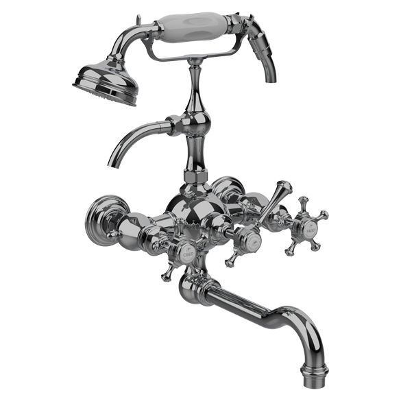 Horus Anthea Classic Collection - Complete Wall Bath / Shower Mixer - Matt Nickel 06.434-NM