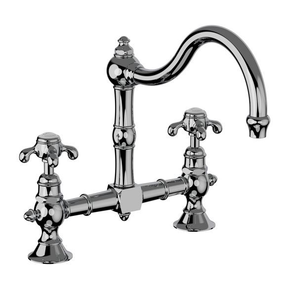 Horus Montmartre Classic Collection - 2-hole Kitchen Mixer / No Waste - Chrome 07.101-CH