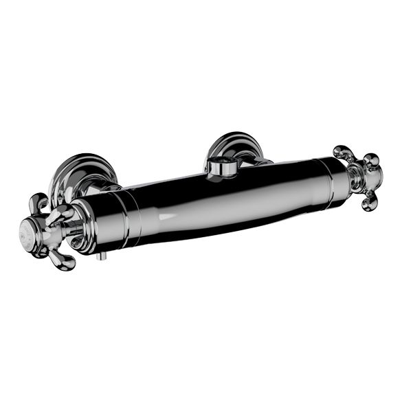 Horus Montmartre Classic Collection - Exposed Thermostatic Showermixer with Connections - Polished Nickel 07.596-NB