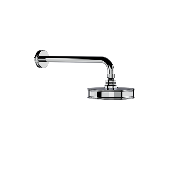 Horus Zéphyr Classic Collection - Shower Head Ø 145 Mm with Arm, Wall Mounted - Satin Brass 16.536-LS
