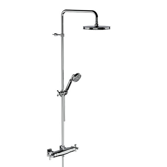 Horus Zéphyr Classic Collection - Complete Exposed Thermostatic Wall Shower Set - Matt Nickel 16.797-NM