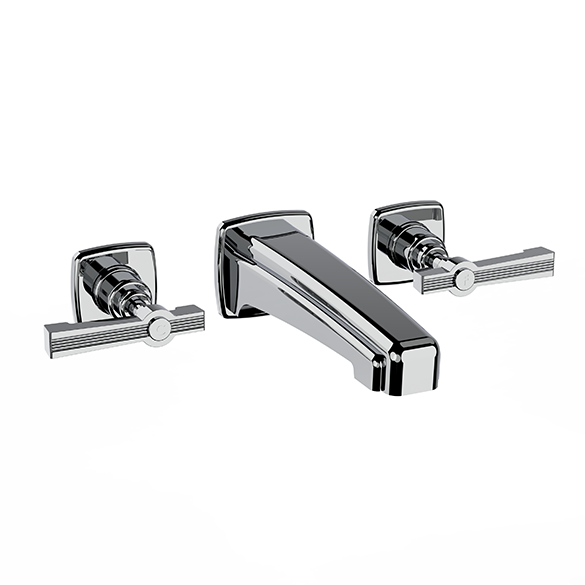 Horus Zéphyr Classic Collection - Concealed Wall Mounted 3 Hole Basin Set - Metal Gun 17.263-CF
