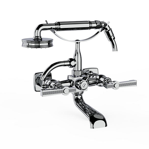 Horus Zéphyr Classic Collection - Complete Wall Bath / Shower Mixer - Ice White 17.414-BI