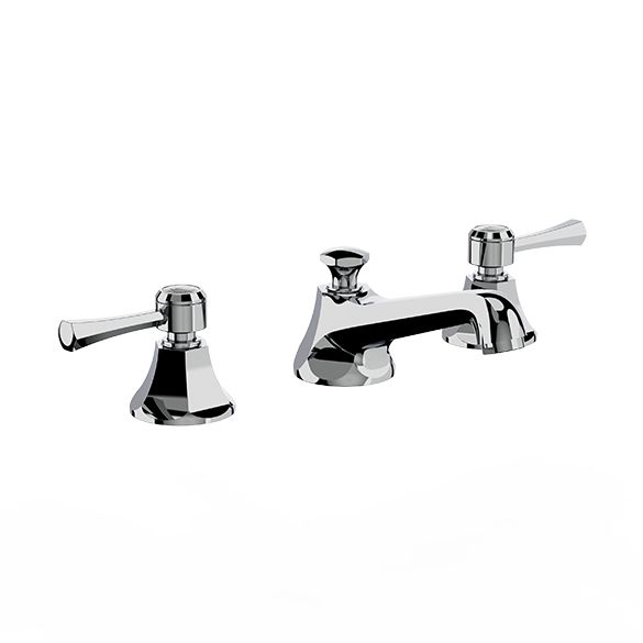 Horus Ascott Classic Collection - 3 Hole Basin Set Small Spout with Pop-up Waste, Flexible Hoses - Chrome 35.260-CH