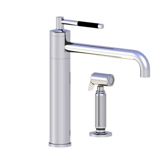 Horus Minoé Contemporary Collection - Single Lever Kitchen Mixer, Swivel Spout / No Waste - Chrome 37.723-CH