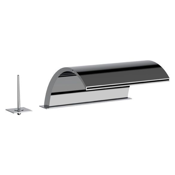 Horus Nouvelle Vague “part of Contemporary Collection - Deck Mounted Bath Mixer 3 Hole - Chrome 40.760-CH