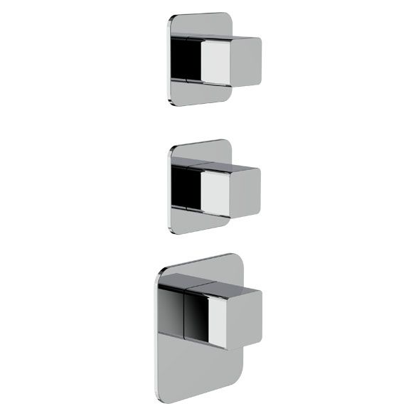 Horus Echo Equinox316 Collection - Trim for Thermostatic Mixer - Satin Brass 43.522-LS