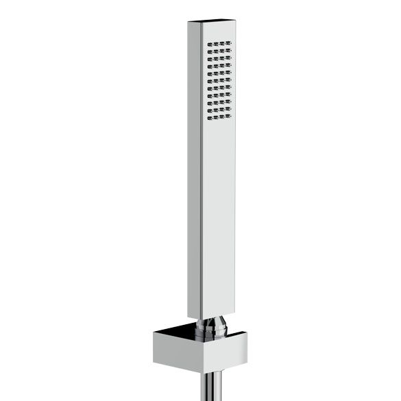 Horus Echo Equinox316 Collection - Wall Hook with Brass Handshower and Flexible Hose - Chrome 43.589-CH