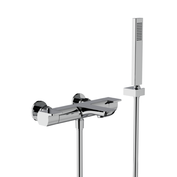 Horus Echo Equinox316 Collection - Complete Set / Exposed Thermostatic Wall Bath-shower Mixer - Metal Gun 43.714.E2-CF
