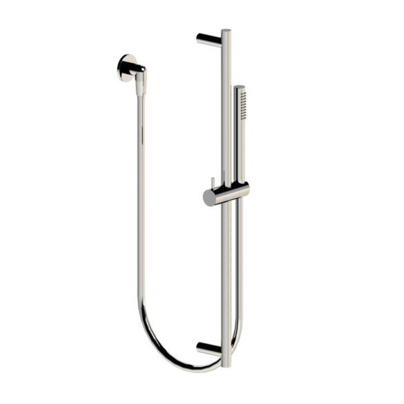 Horus Minoé Contemporary Collection - Wall Shower Set with Rail, Flexible Hose and Handspray - Matt Black 47.532-NO