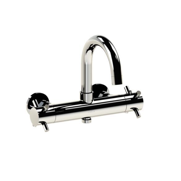 Horus Minoé Contemporary Collection - Complete Exposed Thermostatic Wall Bath-shower Mixer - Matt Black 47.784-NO