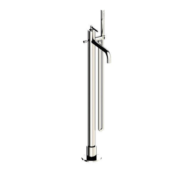 Horus Minoé Contemporary Collection - Complete Exposed Thermostatic Wall Bath-shower Mixer - Satin Brass 47.799-LS