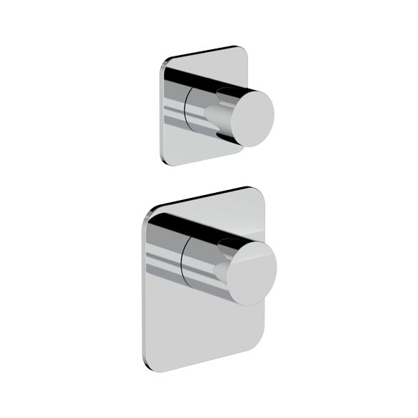 Horus Naja Contemporary Collection - Trim for Thermostatic Mixer. - Matt Black 48.521-NO
