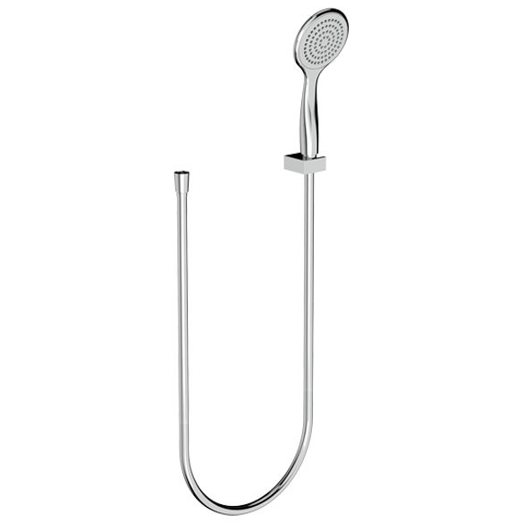 Horus Naja Contemporary Collection - Wall Hook with Handshower and Flexible Hose - Matt Black 48.582-NO