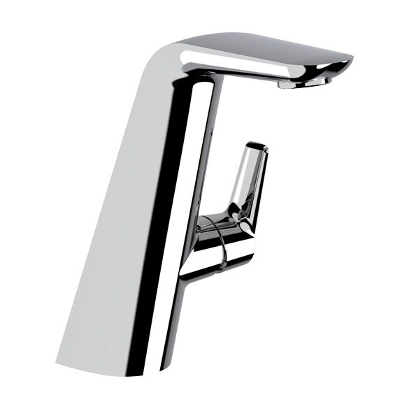 Horus Naja Contemporary Collection - Single Lever Basin Mixer with up and down Drain - Metal Gun 48.709-CF