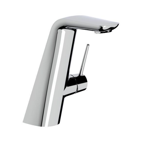 Horus Naja Contemporary Collection - Single Lever Basin Mixer with up and down Drain - Matt Black 48.729-NO