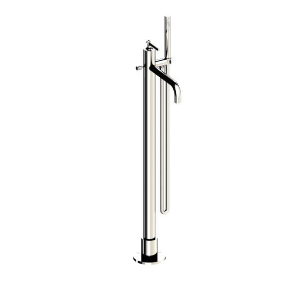 Horus Minoé Contemporary Collection - Complete Exposed Thermostatic Wall Bath-shower Mixer - Satin Brass 49.799-LS