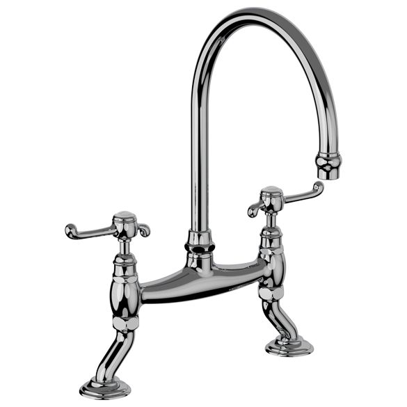 Horus Montmartre Classic Collection - 2-hole Kitchen Mixer / No Waste - Chrome 50.141-CH