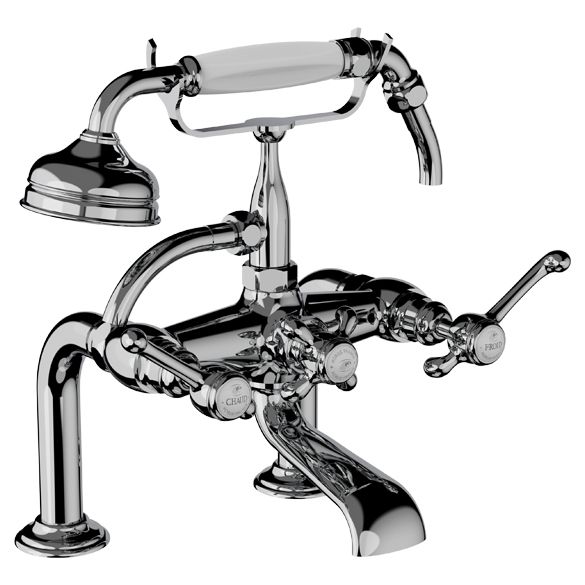 Horus Montmartre Classic Collection - Complete Deck Bath / Shower Mixer - Polished Nickel 50.425-NB
