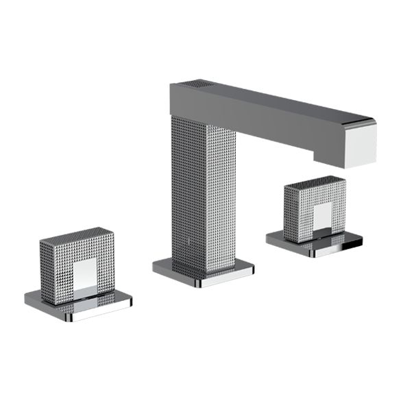 Horus Myriad Contemporary Collection - 3 Hole Lever Basin Mixer with up and down Drain - Private: Chrome / Myriad 55.260-CH