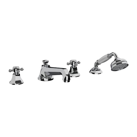 Horus Ascott Classic Collection - 4 Hole Deck Bath/ Shower Set - Matt Nickel 62.466-NM