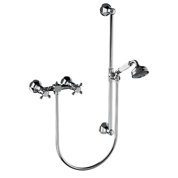 Horus Ascott Classic Collection - Complete Wall Shower Mixer - Matt Nickel 62.516-NM