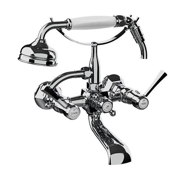 Horus Ascott Classic Collection - Wall Bath/ Shower Mixer Complete - Chrome 65.414-CH