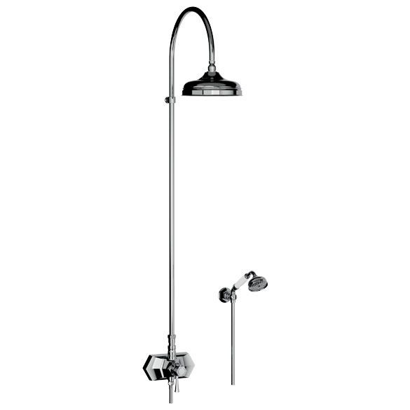 Horus Ascott Classic Collection - Complete Thermostatic Wall Shower Mixer - Matt Nickel 65.744-NM
