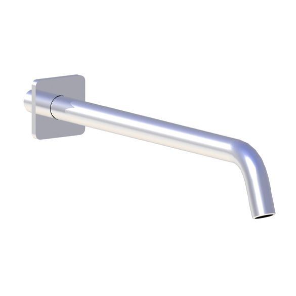 Horus Naja Contemporary Collection - Wall Arm L. 300 Mm + Square Design Flange - Matt Black 92.567-NO