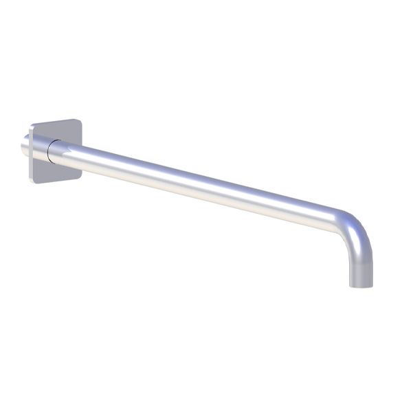 Horus Naja Contemporary Collection - Wall Arm L. 480 Mm + Square Design Flange - Chrome 92.966-CH