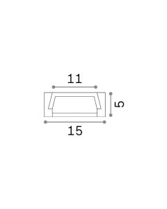 SLOT SUR D15xD5 2000 mm WH Ideal Lux 203089