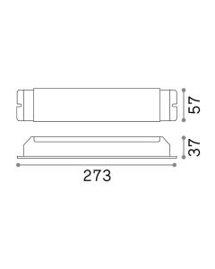 Driver LED Τροφοδοτικό DALI/PUSH 150W 24Vdc Ideal Lux 244587
