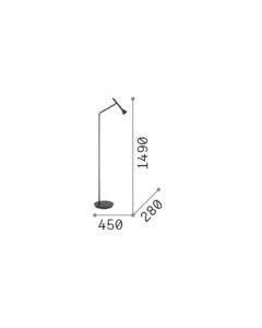 Φωτιστικό Δαπέδου DIESIS PT Ορείχαλκος Ideal Lux 285344