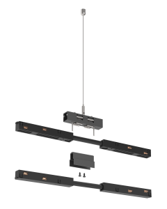 EGO KIT BI-EMISSION PENDANT CABLE 2 MT BK Ideal Lux 322490