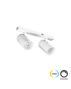 Διπλό Σποτ Track 10W Λευκό Slim Magnetic Viokef 4288901