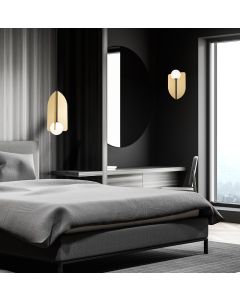 Φωτιστικό Τοίχου Χρυσό Fedora Viokef 4325101