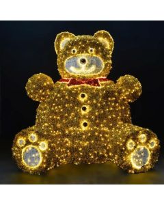 ΕΠΑΓΓΕΛΜΑΤΙΚΟ ΣΧΕΔΙΟ 3D, ΑΡΚΟΥΔΑΚΙ, ΚΙΤΡΙΝΗ LED ΦΩΤ/ΝΑ, ΘΕΡΜΟ ΛΕΥΚΟ LED, IP65 Eurolamp 600-23370