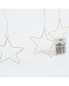 ΚΟΥΡΤΙΝΑ, 184 MINI LED, 8 ΜΕΤΑΛΛΙΚΑ ΑΣΤΕΡΙΑ 12cm, ΧΡΟΝΟΔΙΑΚΟΠΤΗ, ΔΙΑΦΑΝΟ PVC ΚΑΛΩΔΙΟ, DAYLIGHT LED (H155 x W175cm), ΠΡΟΕΚΤΑΣΗ ΠΑΡΟΧΗΣ 50cm, IP44 Eurolamp 600-11423