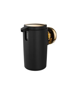 Tiger Cooper Δοχείο Κρεμοσάπουνου Επιτοίχιο 175 ml Black / Polished gold 800564  800564