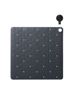 Ribb Αντιολισθητικό Πατάκι 55x55cm Anthracite with Black Hook Sealskin  800621