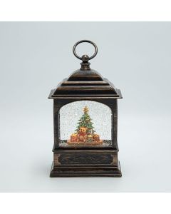 ΦΑΝΑΡΙ ΜΕ ΑΡΚΟΥΔΑΚΙ, ΜΕ ΝΕΡΟ ΣΤΟ ΕΣΩΤΕΡΙΚΟ, ΦΩΤΙΖΟΜΕΝΟ, ΜΠΑΤΑΡΙΑΣ, TIMER, 13.5x7.5x22.5cm Eurolamp 600-48147