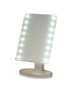 Καθρέπτης Μακιγιάζ PP με LED Φωτισμό 16.3x11.5x26.5cm White MRShome  DF-0031000