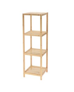 Ραφιέρα Μπάνιου 4 Επιπέδων από Bamboo 34x33x111cm MRShome  DF-0048000
