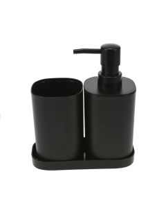 Σετ Μπάνιου από PP 3 Τεμαχίων Black MRShome  DF-0057001