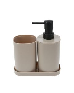 Σετ Μπάνιου από PP 3 Τεμαχίων Brown MRShome  DF-0057003