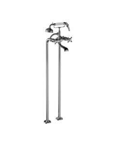 Horus Éloise Classic Collection - Complete Mixer + Pipes for Free Standing Bath - Matt Nickel 02.498-NM
