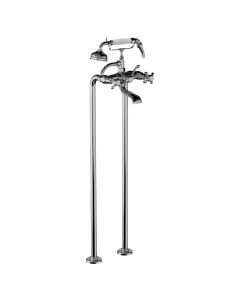 Horus Montmartre Classic Collection - Complete Mixer + Pipes for Free Standing Bath - Chrome 07.498-CH