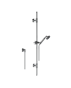 Horus Zéphyr Classic Collection - Wall Shower Set with Rail, Flexible Hose and Handspray - Satin Brass 16.532-LS